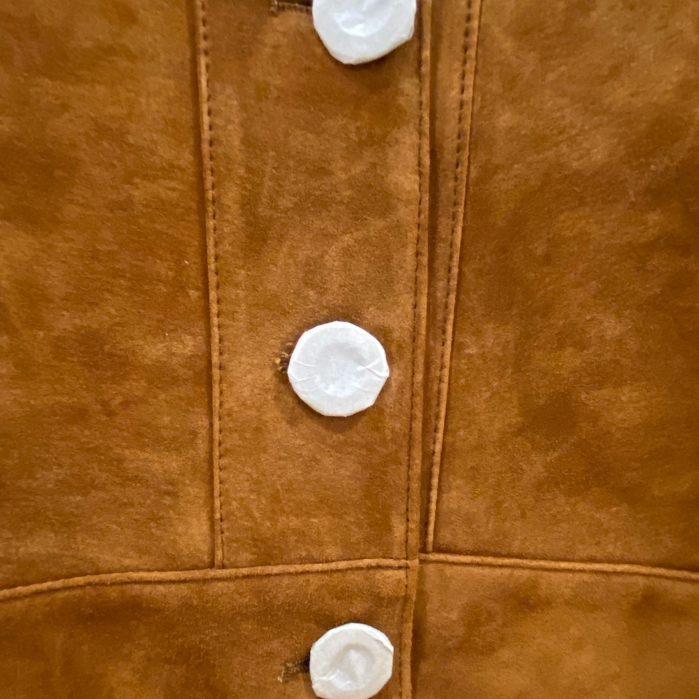 Central Park West Fringe Suede Jacket - Cognac Brown - Picture 6 of 10